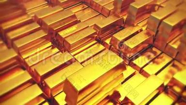 黄金黄金金条国库财富英根奢侈品交易。
